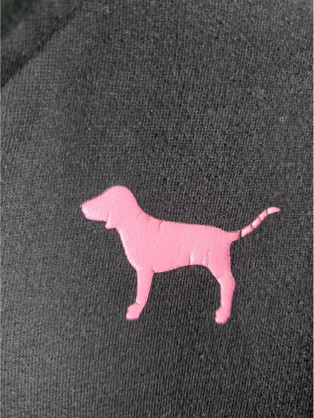 Victorias Secret Pink VINTAGE HTF Rainbow Embroidered SET Hoodie Sweats SMALL - Picture 4 of 10